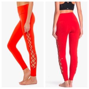 NWOT alo | Interlace Legging, Cherry Pop